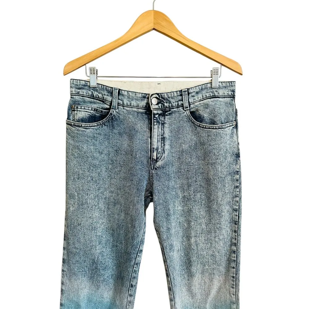 Stella McCartney Degrade Mid Rise Straight Leg Relaxed Multi Color Jeans Size 29 - Image 9