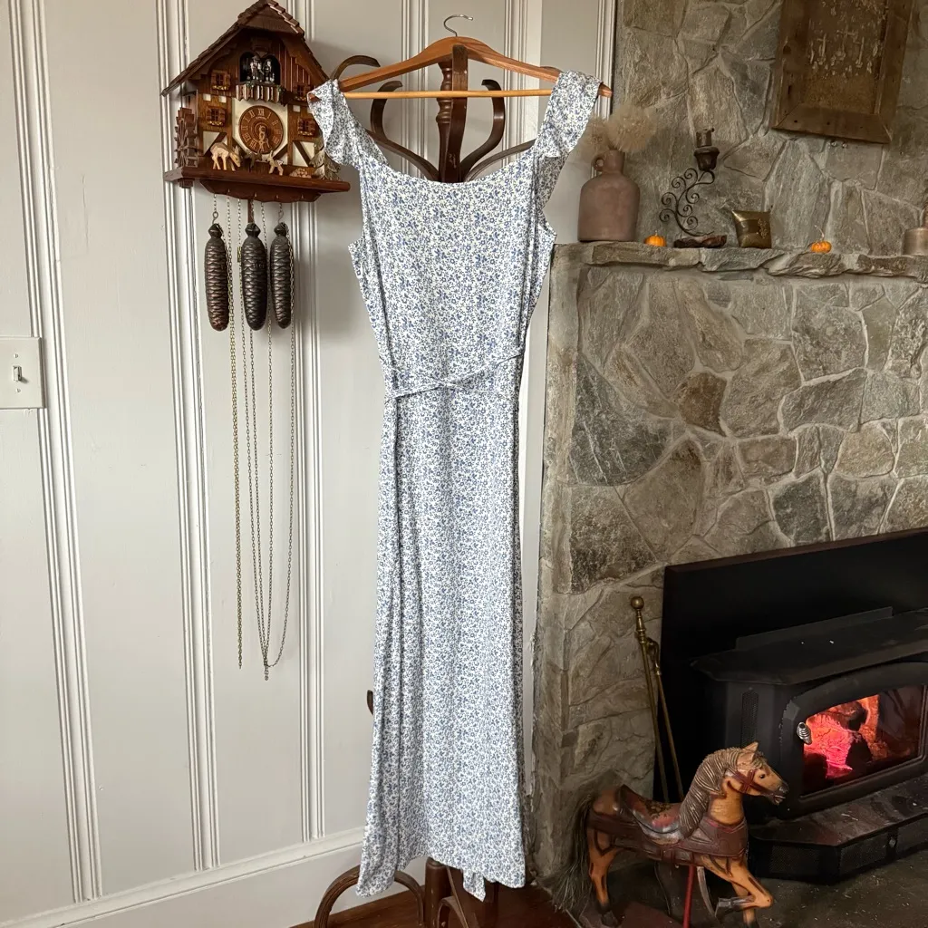 Madewell Ruffled Wrap Maxi Dress in Americana Floral women’s size 4 small - Image 11