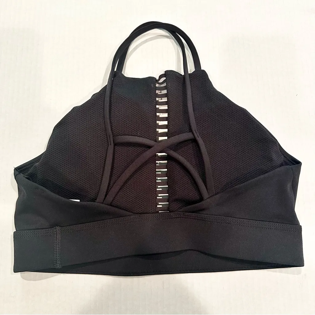 Nike Dri-FIT Indy‎ Rainbow Ladder Sports Bra Women's Small Black Athletic Yoga - Image 6
