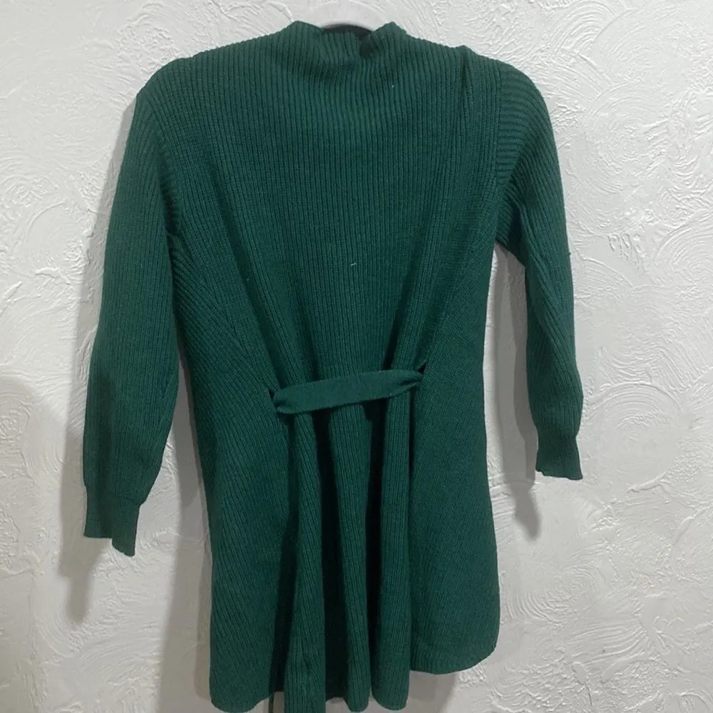 NWT Princess Polly Phenix Green True Wrap Chunky Knit Mini Sweater Dress S/M - Image 5