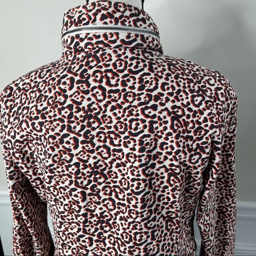 Giamba by Giambattista Valli hooded‎ leopard print jacket size 44 or size 8 - Image 9