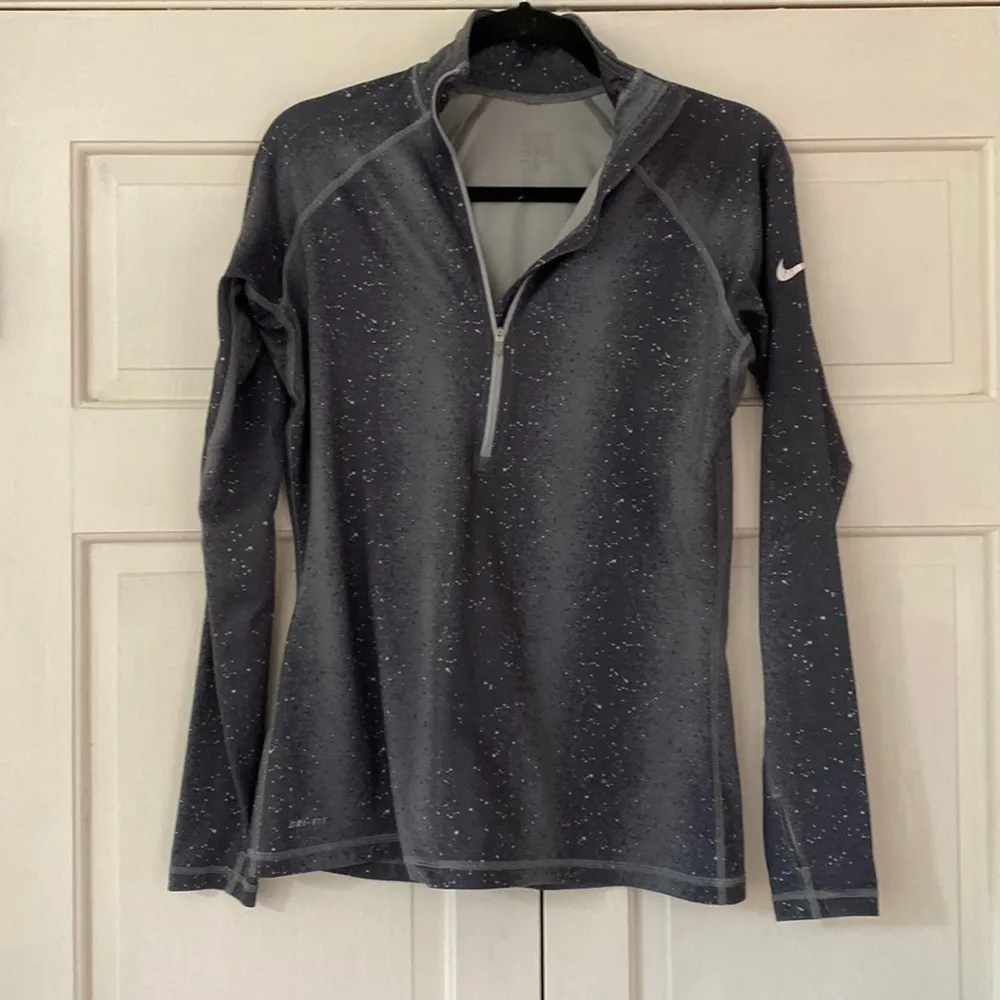 Nike‎ Pro Women’s 1/2 Zip Pullover Dri Fit Sweatshirt Track Jacket Athleisure - Image 2