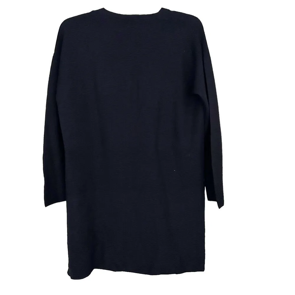 Lafayette 148 Black V Neck Shirt Sz S - Image 5