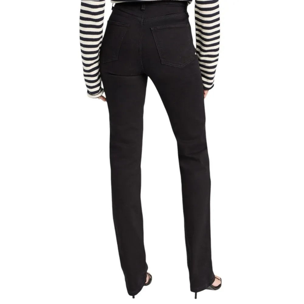 Favorite Daughter The Vivi‎ High Rise Straight Jeans Kingsley Black 24 - Image 2