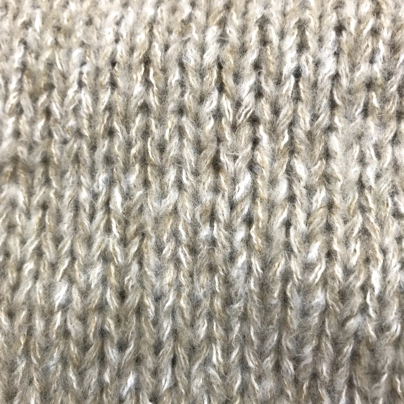 HAWLILI Wool Knit Cardigan Sz M Beige Cozy Y2K Retro Nostalgia Cotagecore Office Size M - Image 8