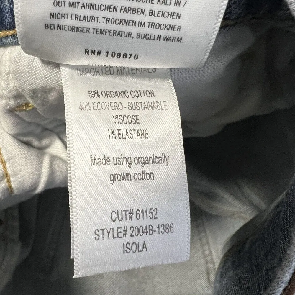 Citizens Of Humanity COH Sz 28 Isola Crop Boot Cut Jeans Raw Hem Button Fly - Image 8