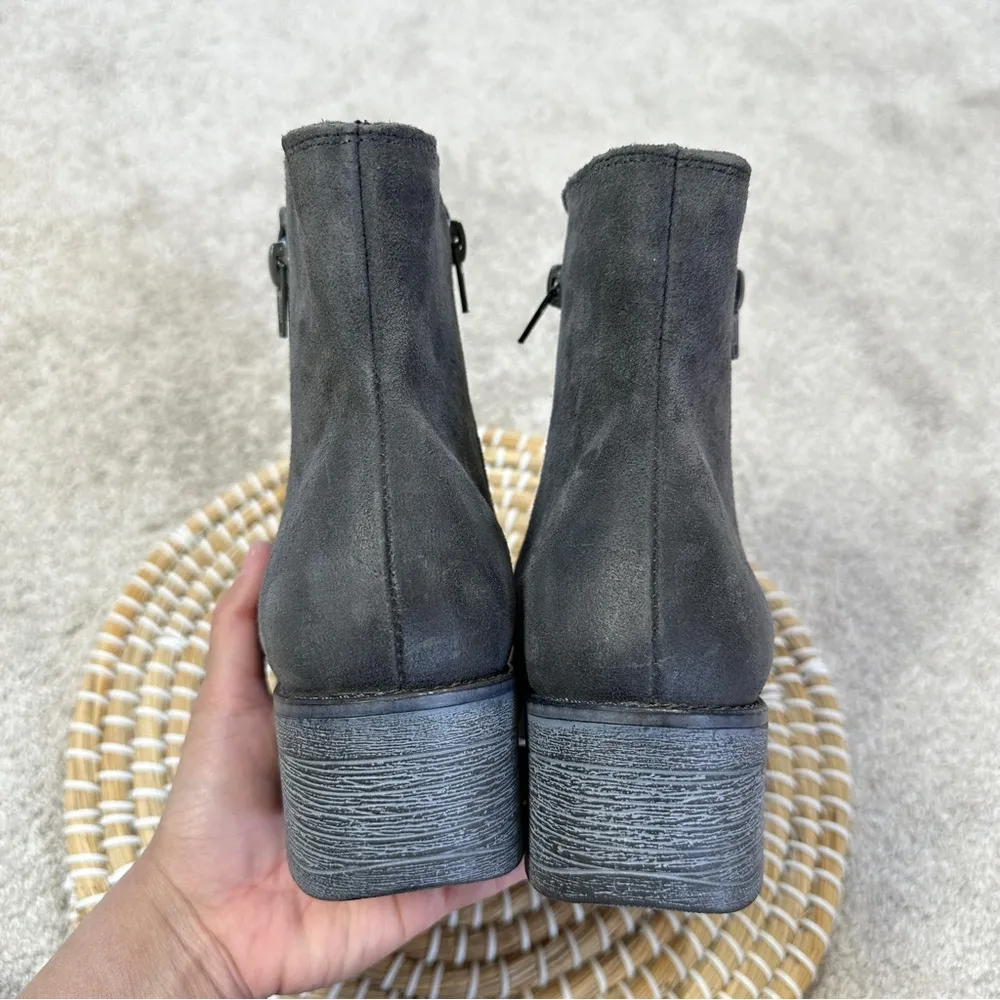 Naot Women’s Wander Boots Oily Midnight Gray Suede Double Zip Ankle 40/US 9 - Image 12