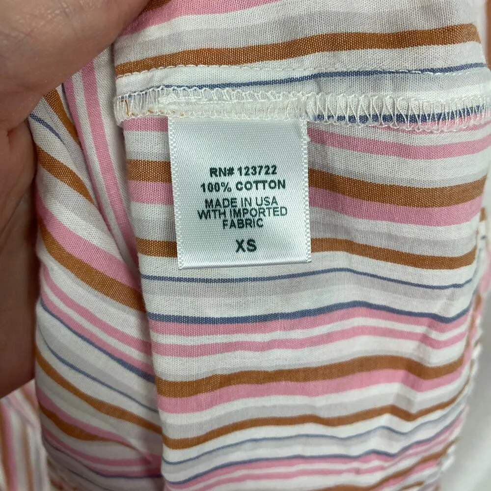 Xirena White&Pink Stripe Cotton Eloise Mini Dress Sz.XS White - Image 15