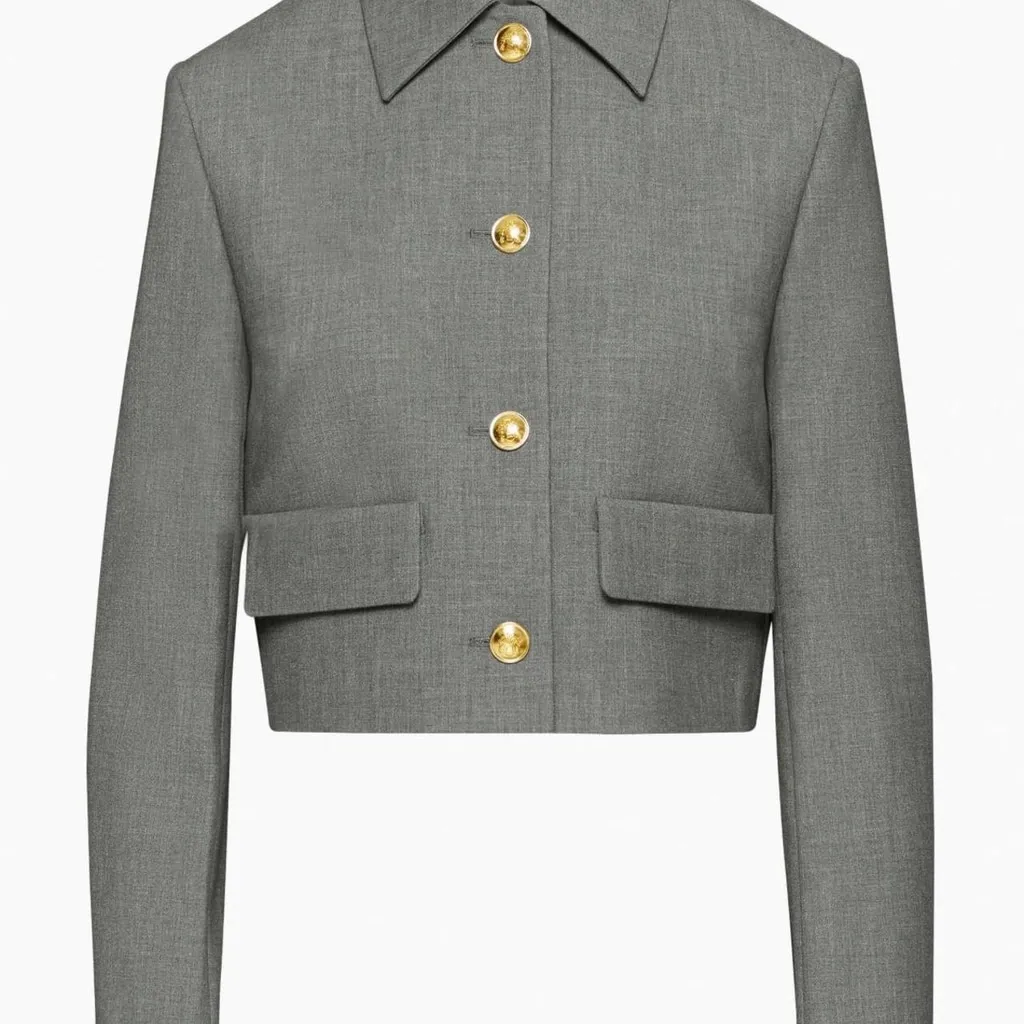 Aritzia Babaton Heather Dark Grey Frances Jacket - Size L - Image 2