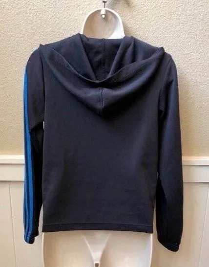 Full zip up  hooded navy jacket. Sz M - Image 2