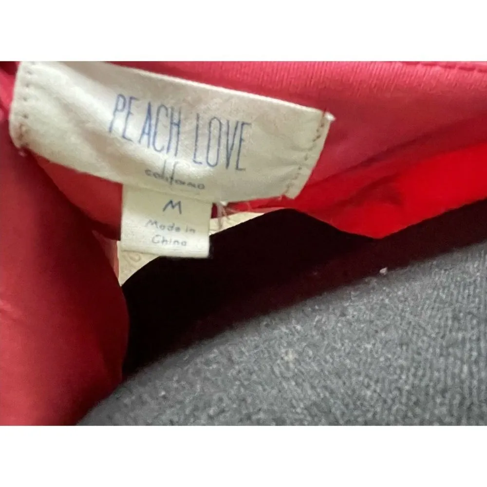 Peach Love Desert Skull Dress, Red Size Medium - Image 6