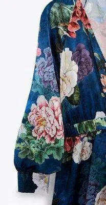 NWT  Satin Effect Short Jumpsuit Floral Print - Image 9