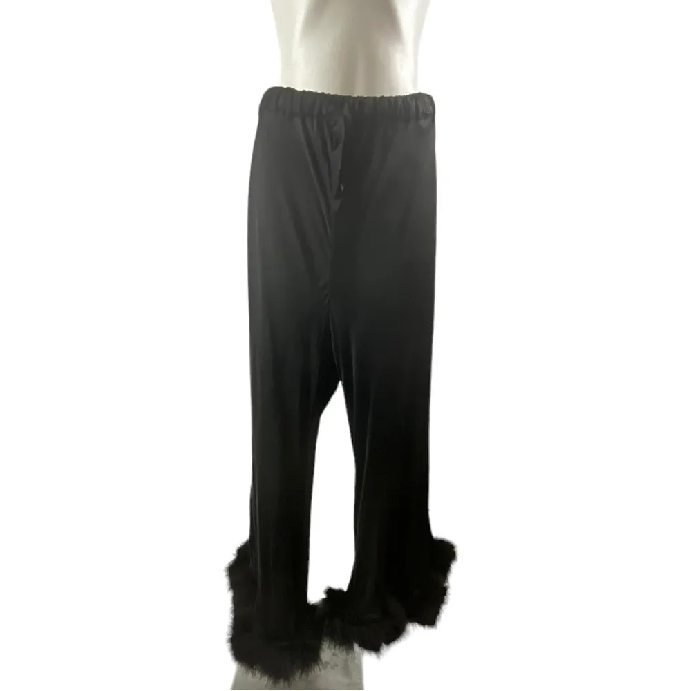 Sleeper Boudoir Feather Trim Flare Trousers NWT - Image 12