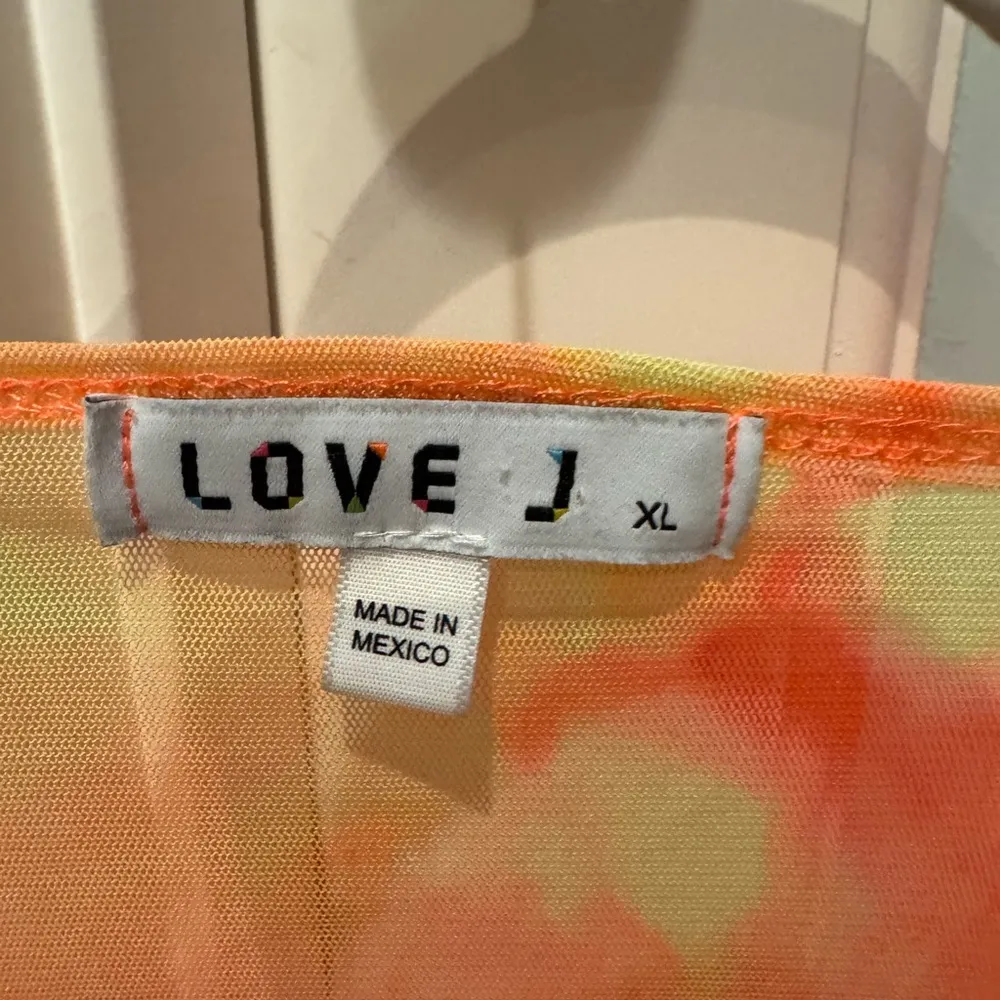 Love J Neon Tie Dye Sheer Bodysuit XL | Festival Rave Party Y2K - Image 10