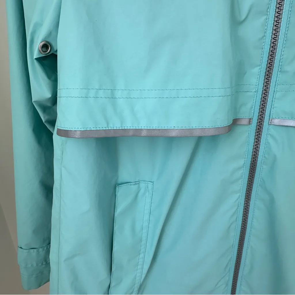 Charles River Apparel Women's Windbreaker and & Rain Jacket Aqua Size XS - Image 7