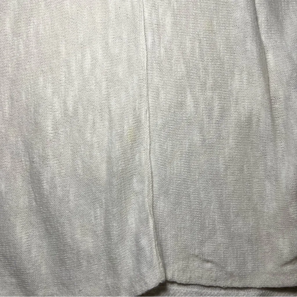 Eileen Fisher Organic Linen Slub V-Neck Blouse Top Womens Petite Small Oversized - Image 3