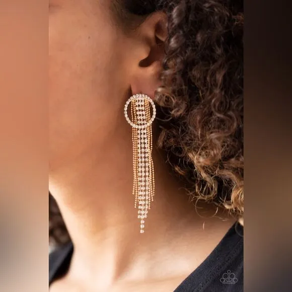 Dazzle By Default Gold Earrings (220) - Image 2