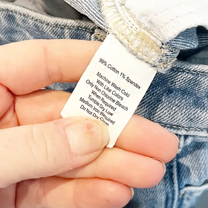 Vineyard Vines Mid Rise Straight Leg Raw Hem Light Wash Jeans Blue 25 - Image 4