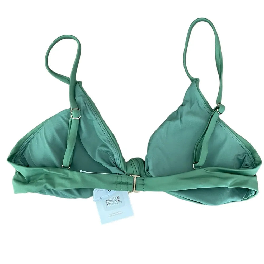 Andie Swim The Santorini Bikini Top Size L in Sea Green - Image 4