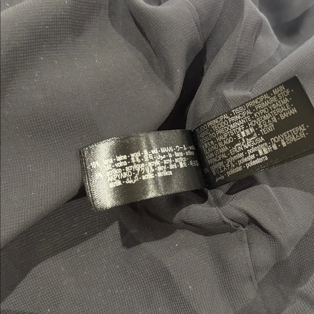 NWOT ZARA All Over Heavy Sequins Bloggers Fave Jacket / Blazer Black Medium Wool - Image 10