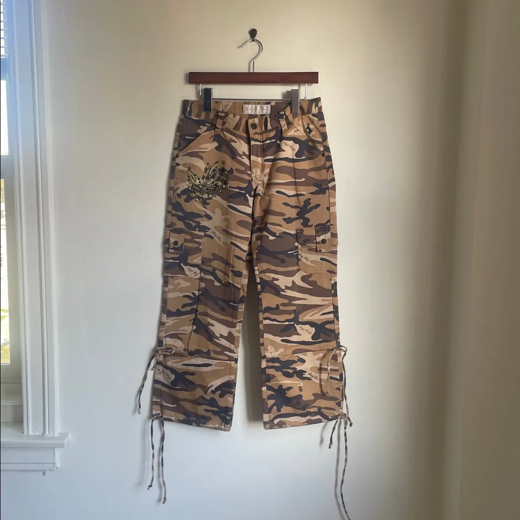 Baby Phat Brown Camo Cargo Pants - Image 2