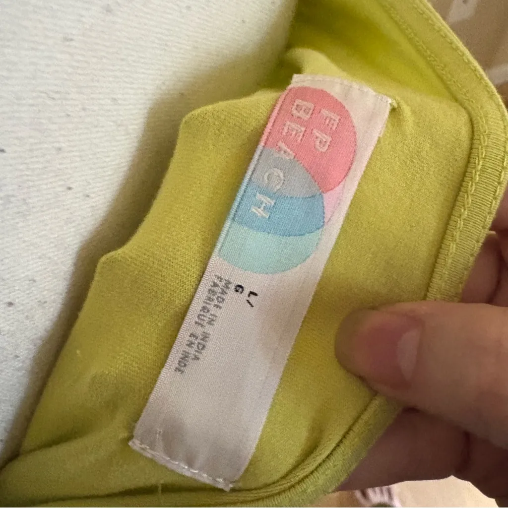 FREE PEOPLE BEACH Green‎ Liza Drop Waist Midi Dress Size Large - Image 5