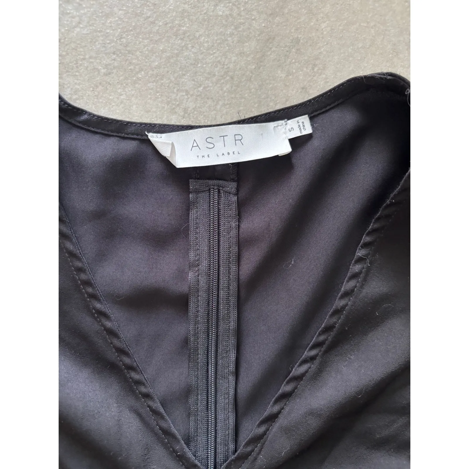 ASTR The Label Top‎ Womens Small Black Crop Cinch Festival Party Edgy Goth Rock - Image 6