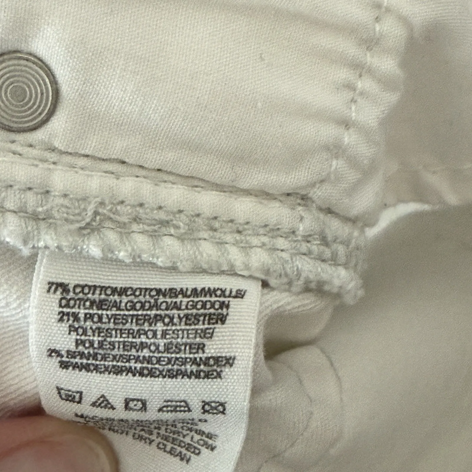 Free People We the Free Ziggy Overalls Denim‎ Women's White Size 28 - Image 7