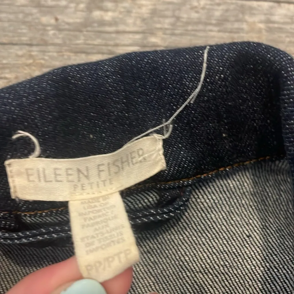 Eileen Fisher Indigo Denim Jacket - Image 3