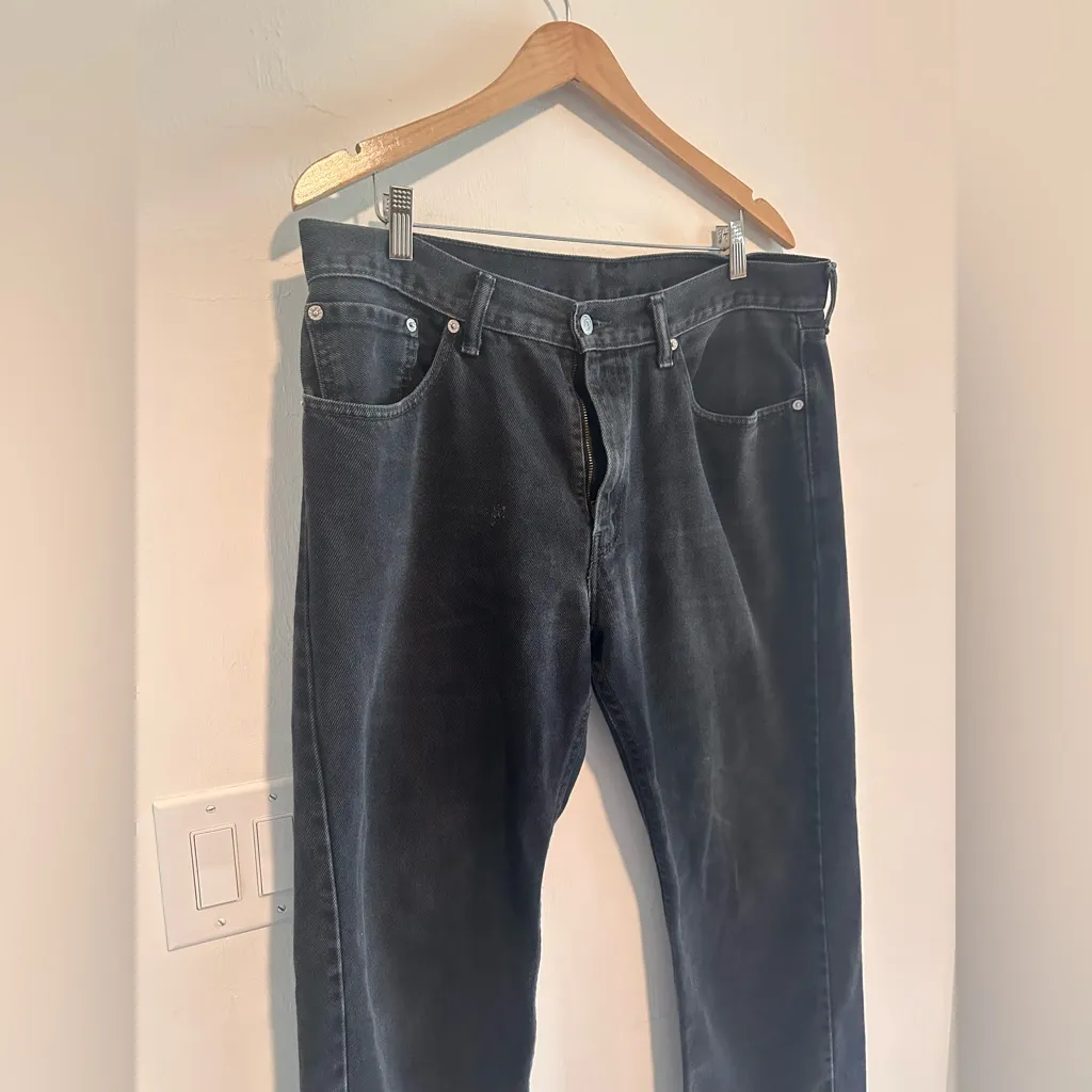Levis Low Rise Dark Gray / Black Jeans Women’s Sz XL - Image 4