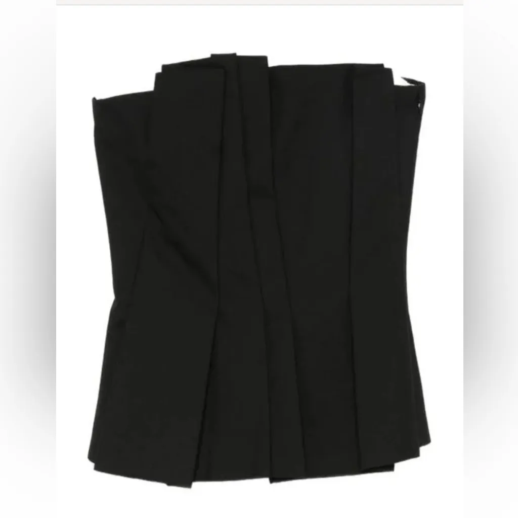 Rohe Tulip crepe pleated structured corset top 36 NEW Black - Image 8