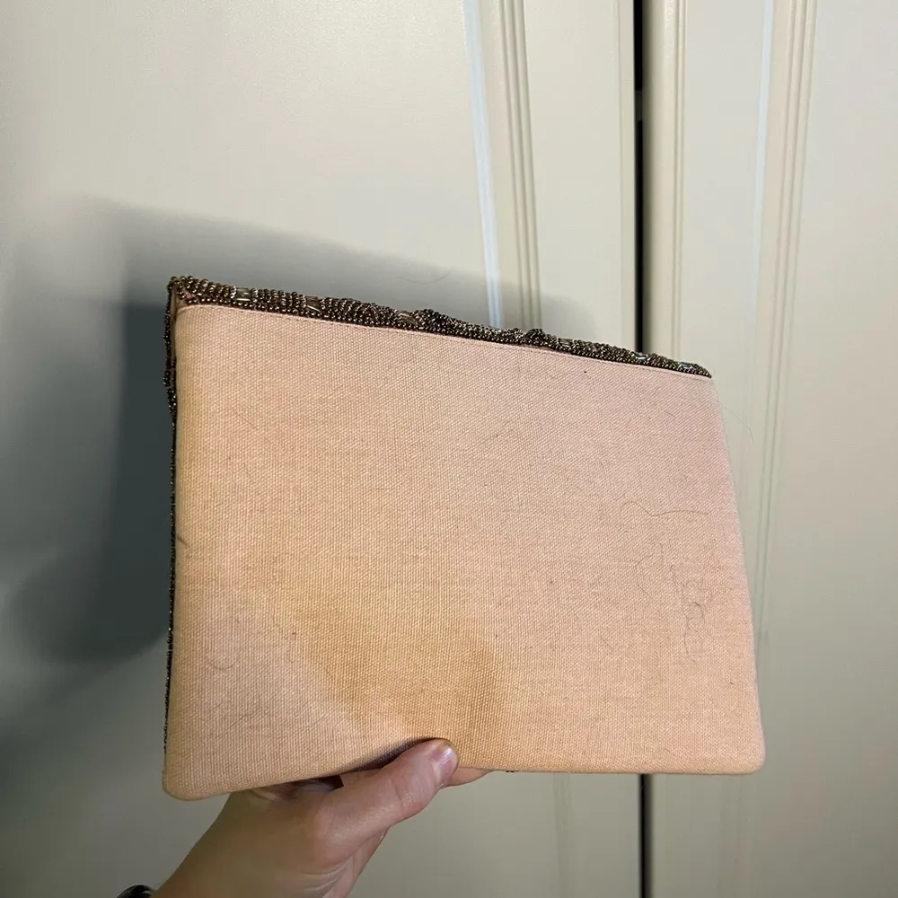 Glass Beaded Formal Bag Gold - Image 5