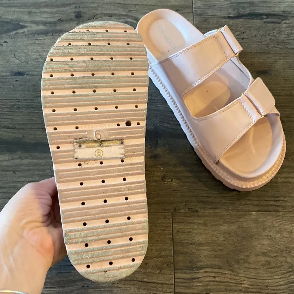 Boutique platform slides Pink Size 6 - Image 4