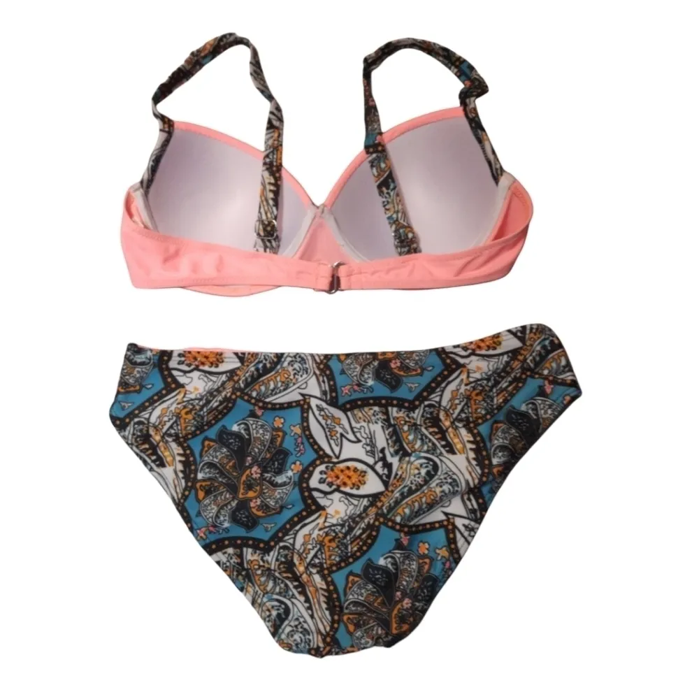 Multicolored Bikini Set Medium Black - Image 3