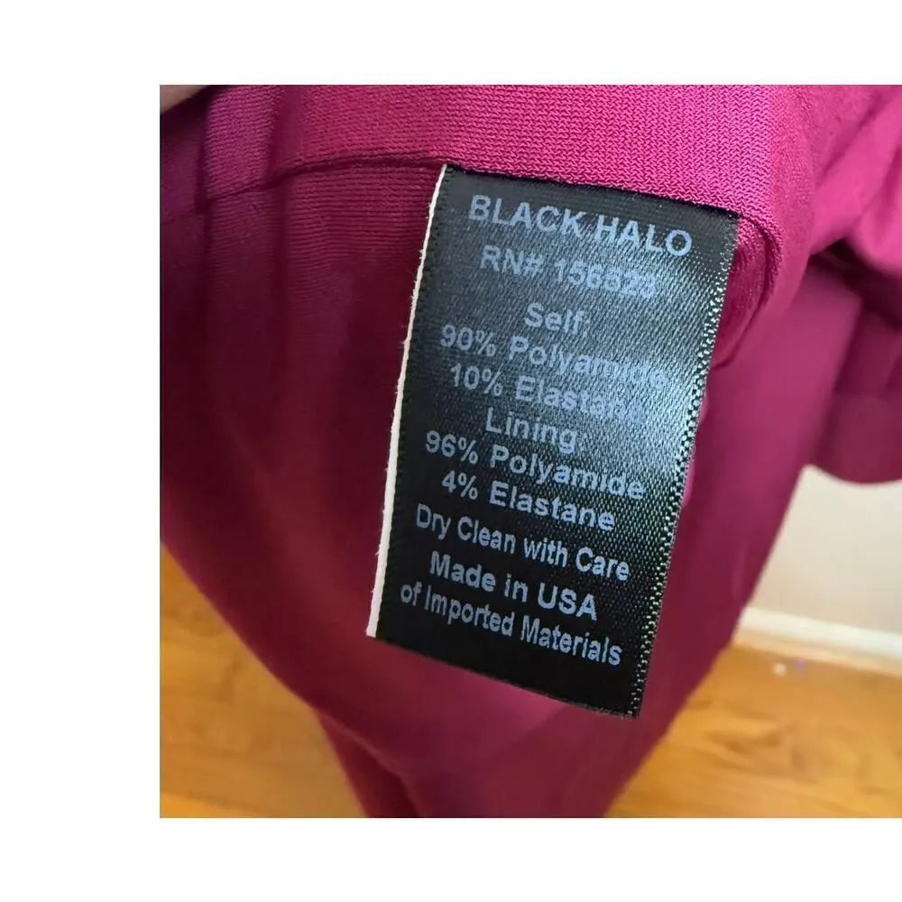 NWT Black Halo Eve Jewel Ruffle Gown Sz. 4 - Image 9