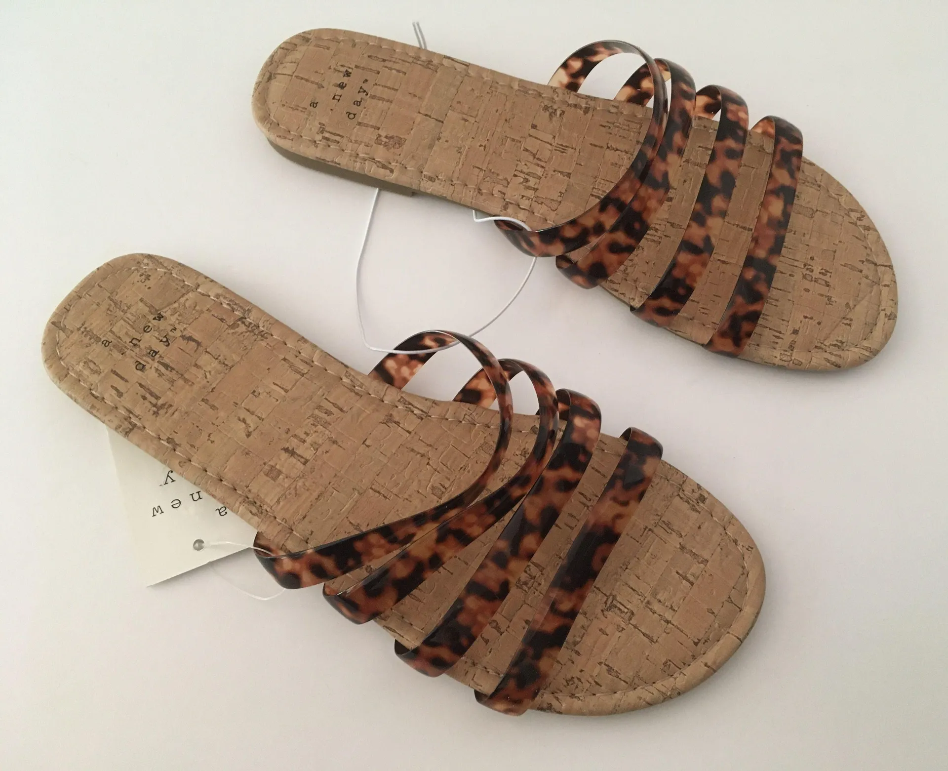Leopard Print Sandals, Size 7 1/2 Brown - Image 3