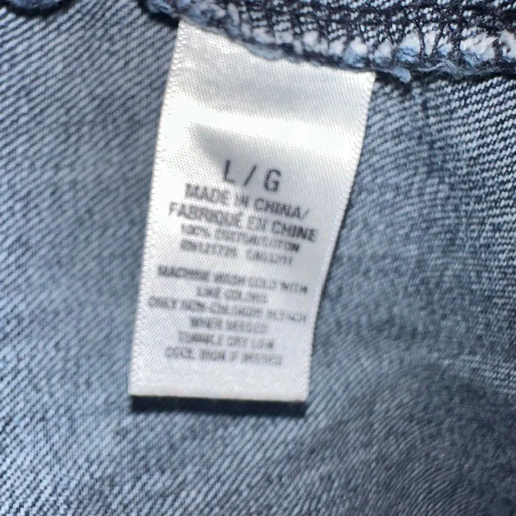 Aeropostale  denim distressed L normcore basic classic jacket - Image 3