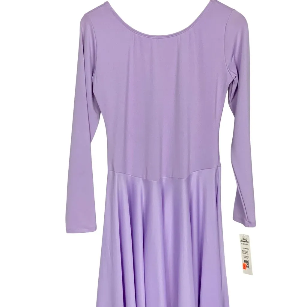 Body Wrappers Praise Purple XL Maxi Dance Dress Full Lyrical Liturgical Worship - Image 7