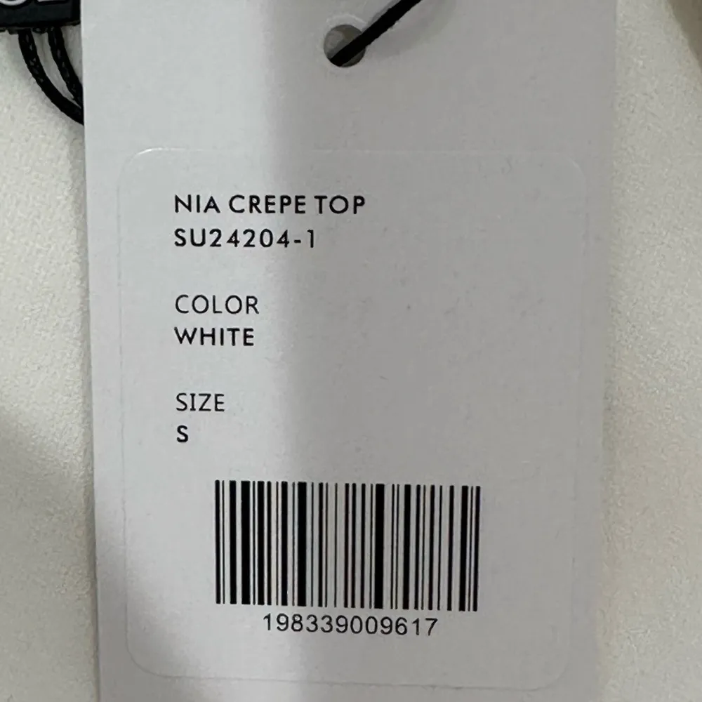 Generation Love Nia Crepe Top Sleeveless Embellished Neckline White Small New - Image 13