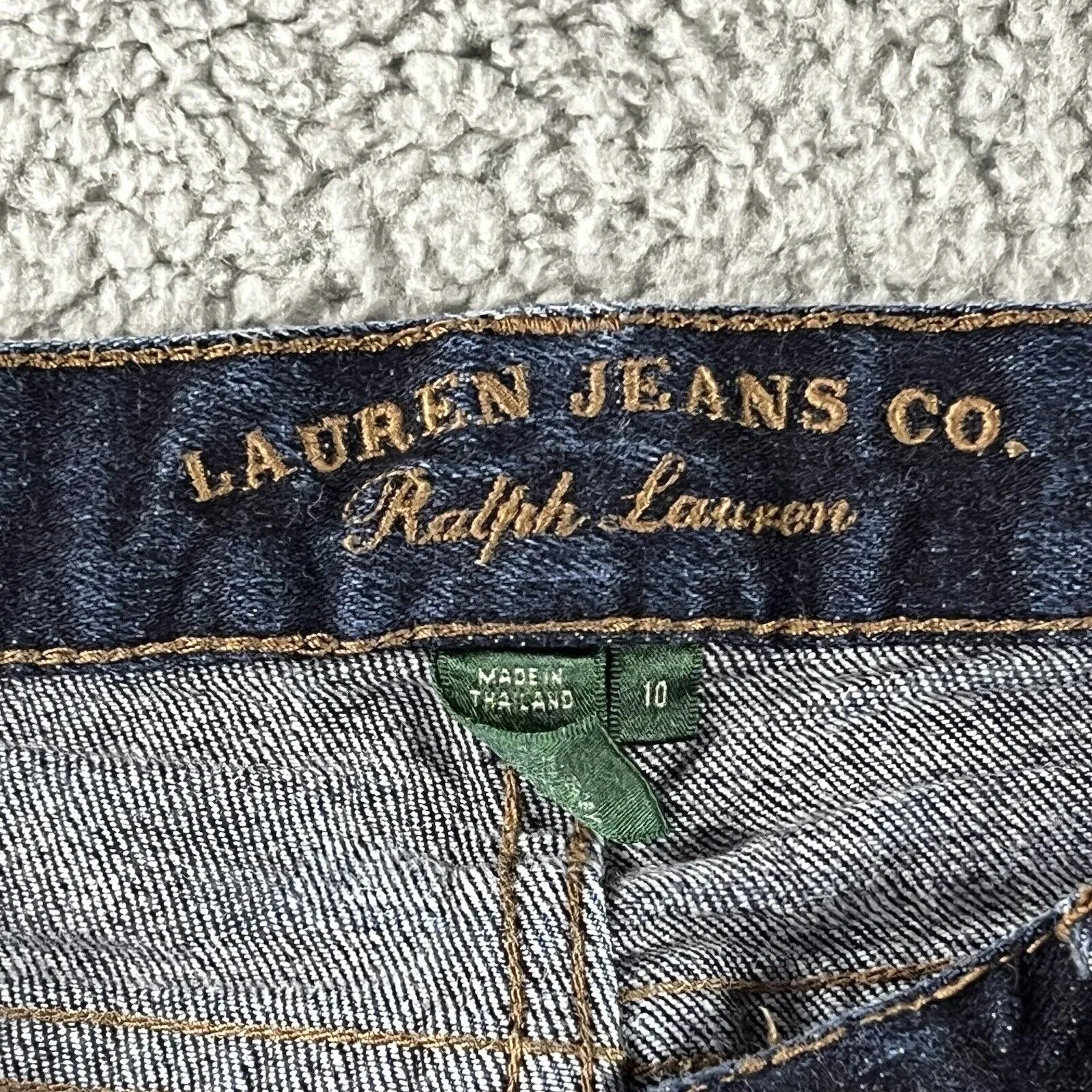 Lauren Ralph Lauren Jeans Womens 10 Mid Rise Classic Bootcut Blue‎ Denim Pants - Image 3