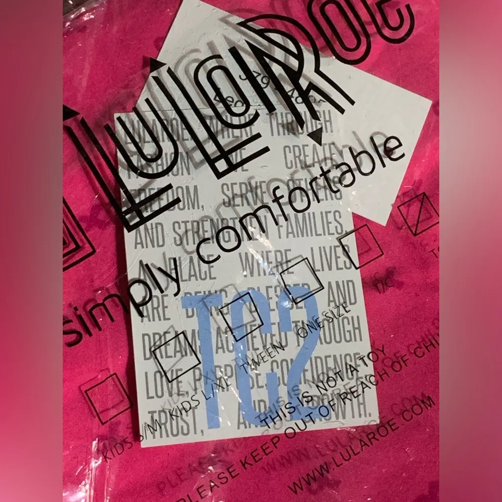 Lularoe TC2 Pink Breast Cancer Ribbon Leggings - Image 5