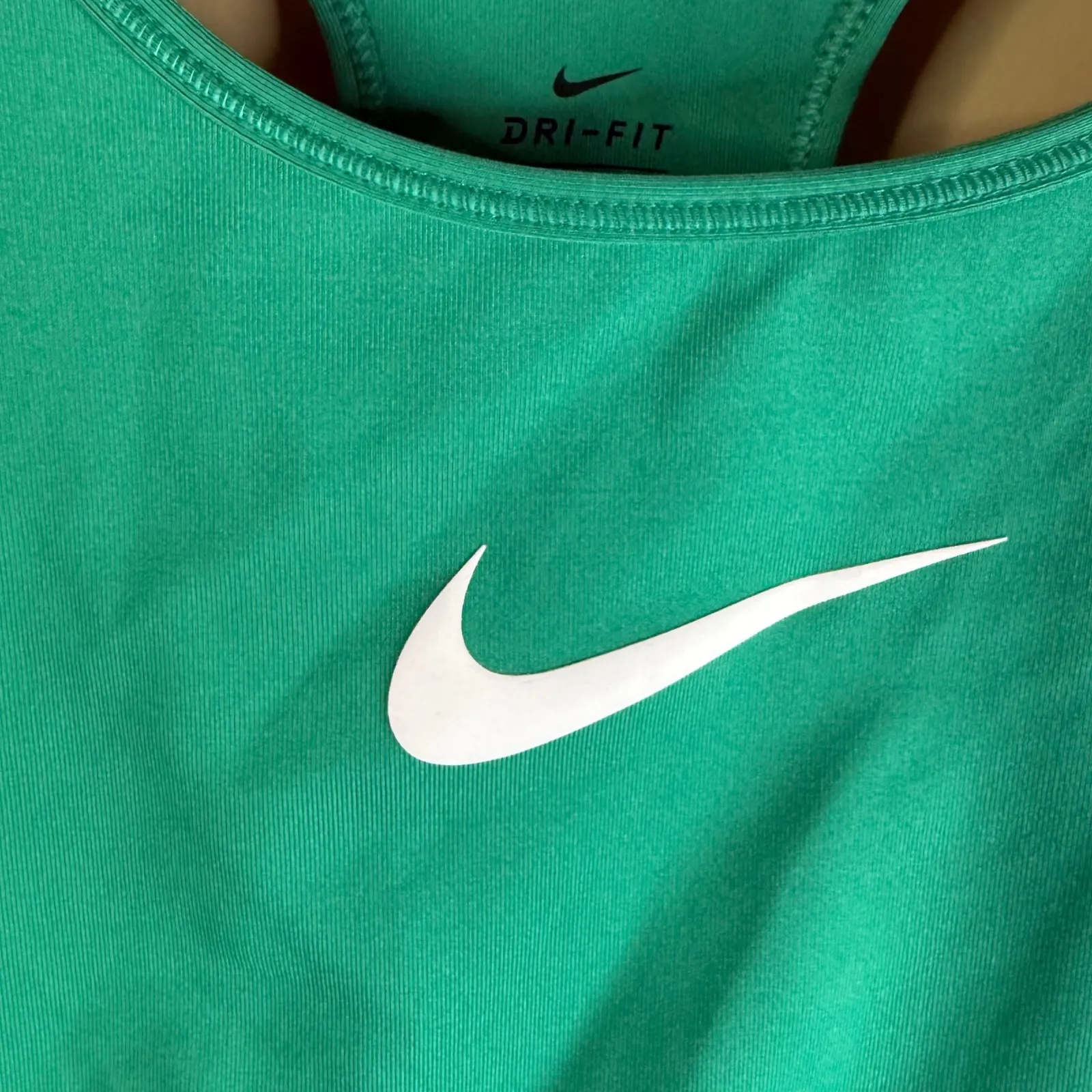 Nike Dri Fit Kelly Green Racerback Sports Bra Women's 1X Activewear Support - Image 2