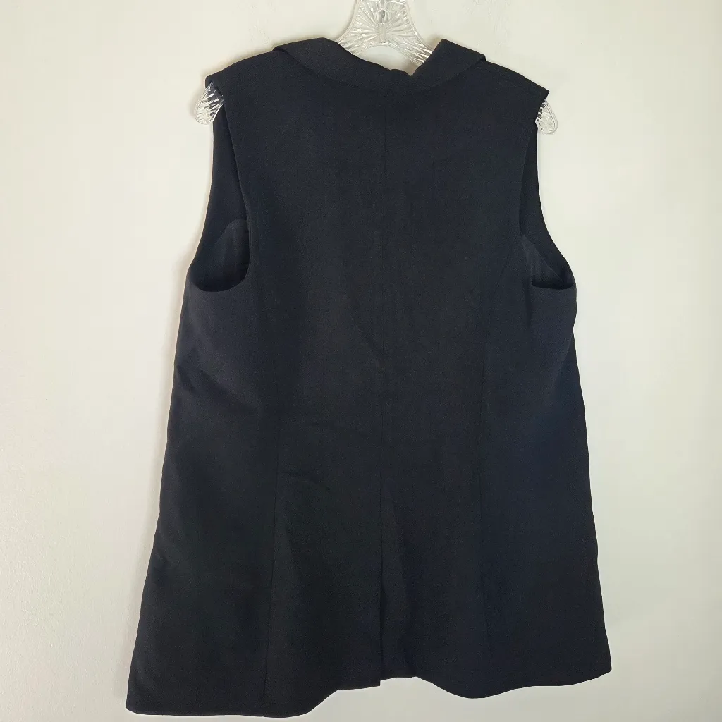 Katherine Barclay Black Sleeveless Suit Jacket/Vest - Image 5