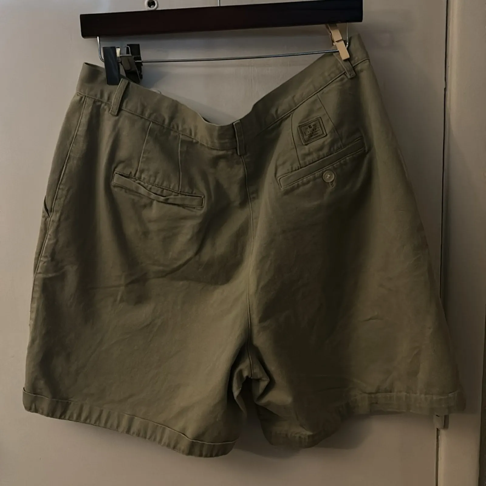 Lauren Ralph Lauren Khaki Chino Shorts 14W School  Preppy Plus Unisex Baggy - Image 2