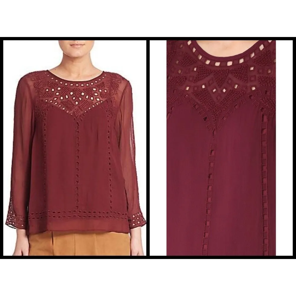 💕JOIE💕 Gaiane Embroidered Blouse - Image 11