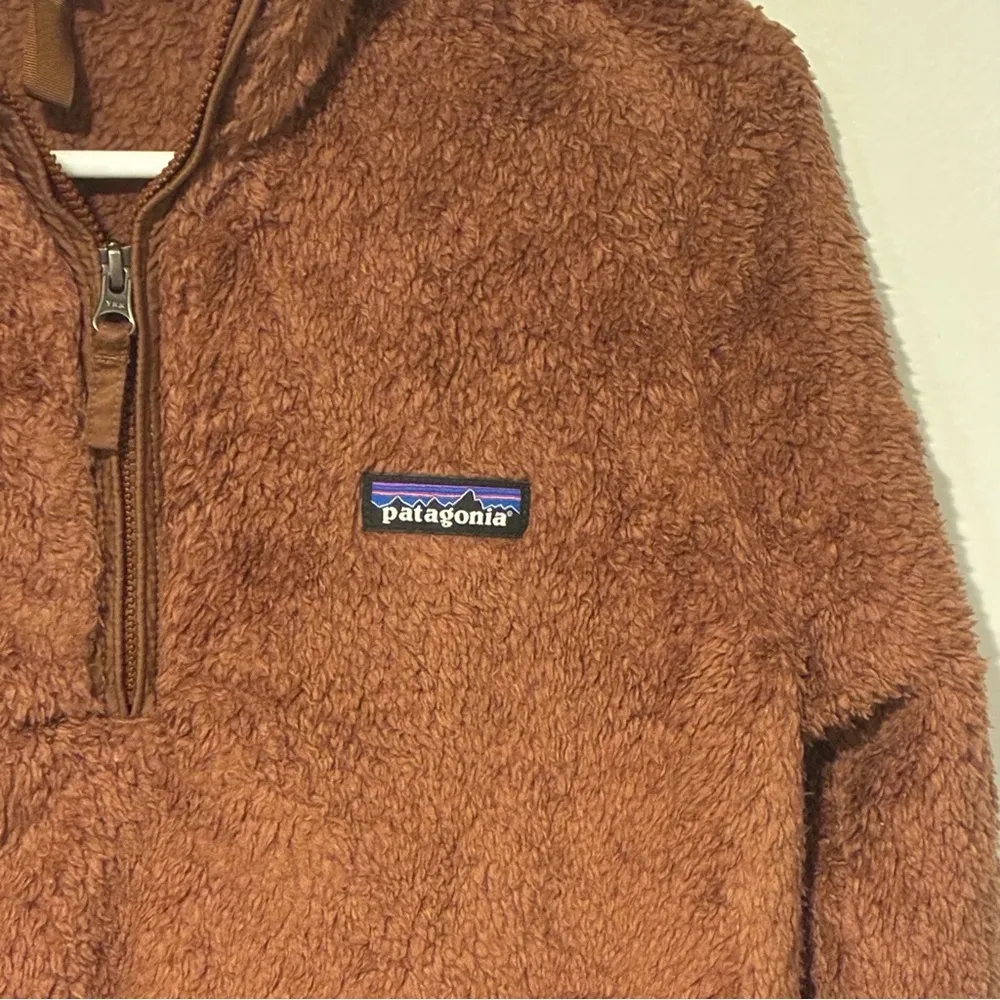 Patagonia Brown Fleece Women's Los Gatos 1/4-Zip Pullover Sweatshirt Size Small - Image 2