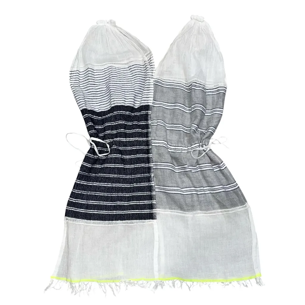 Lemlem  Split V Neck Striped Sleeveless Swim Beach Coverup size Small - Image 5