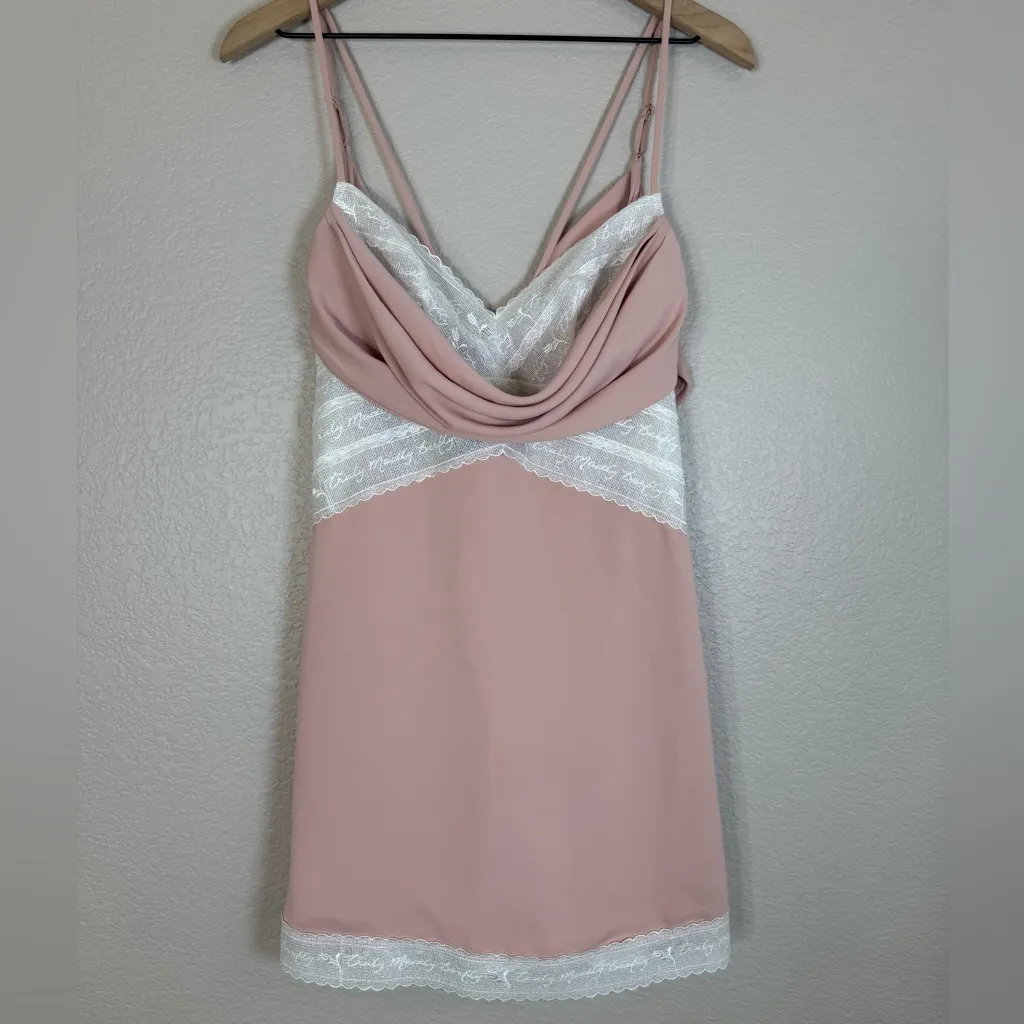 Janesuda x Sabina Carola Slip Dress Pink Rose Size XL New with Tags - Image 6