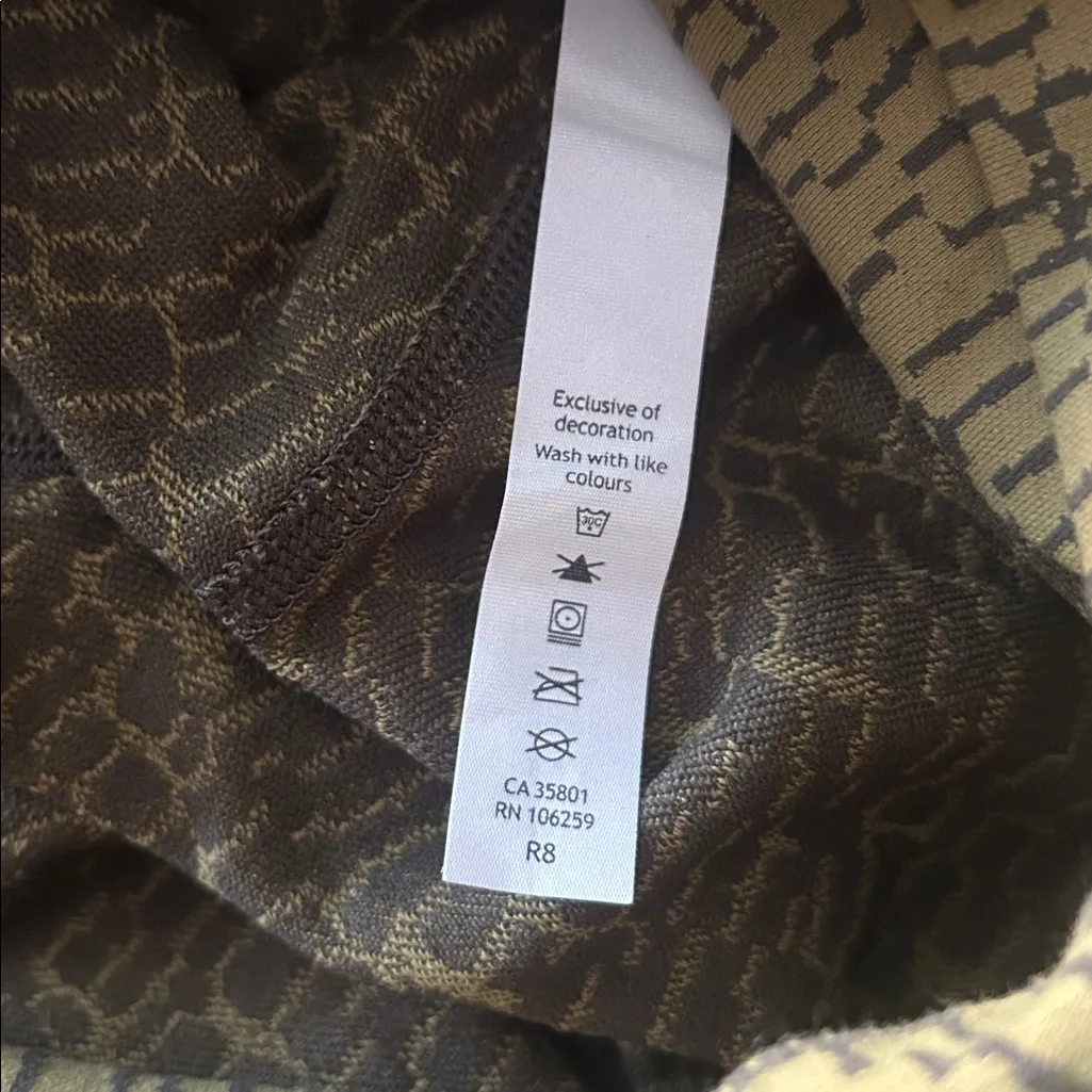 LULULEMON HIGH-RISE TIGHT 28" IN JACQUARD MOSSY DARK OLIVE Leggings - Image 8