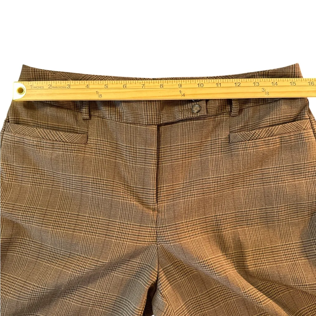 Van Heusen Women's Tan Houndstooth Wide‎ Leg Pants - Image 3